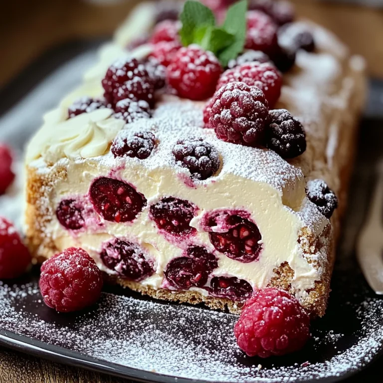 Bûche de Noël au Mascarpone, Chocolat Blanc et Framboises