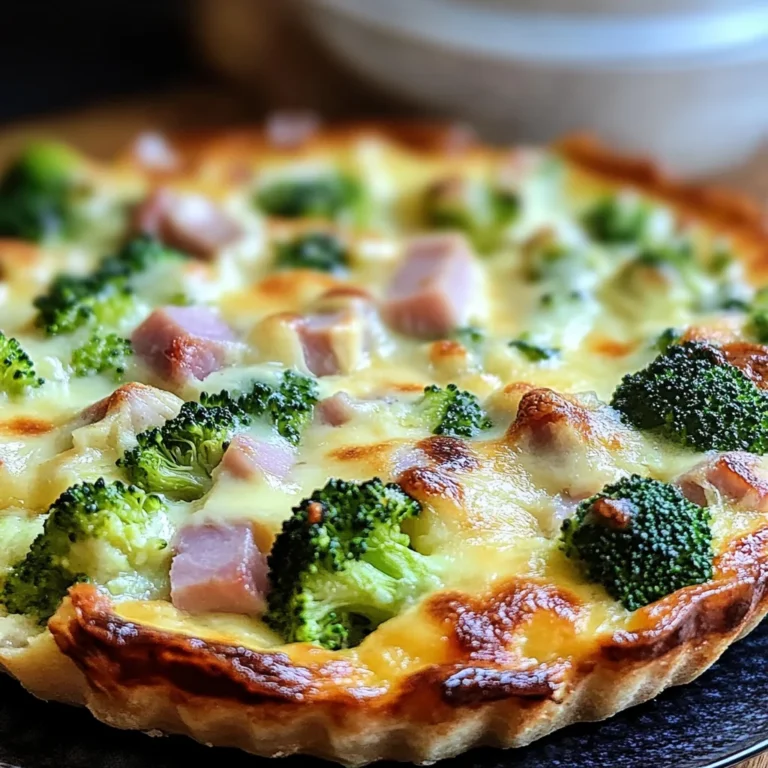 Clafoutis salé brocoli jambon de poulet