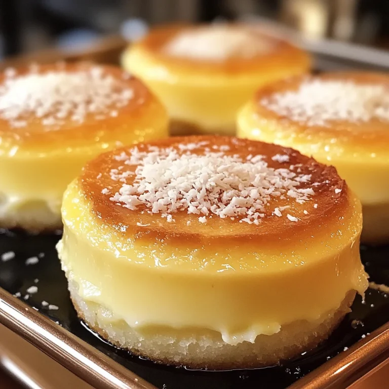 Délices d'œufs au lait à la noix de coco 