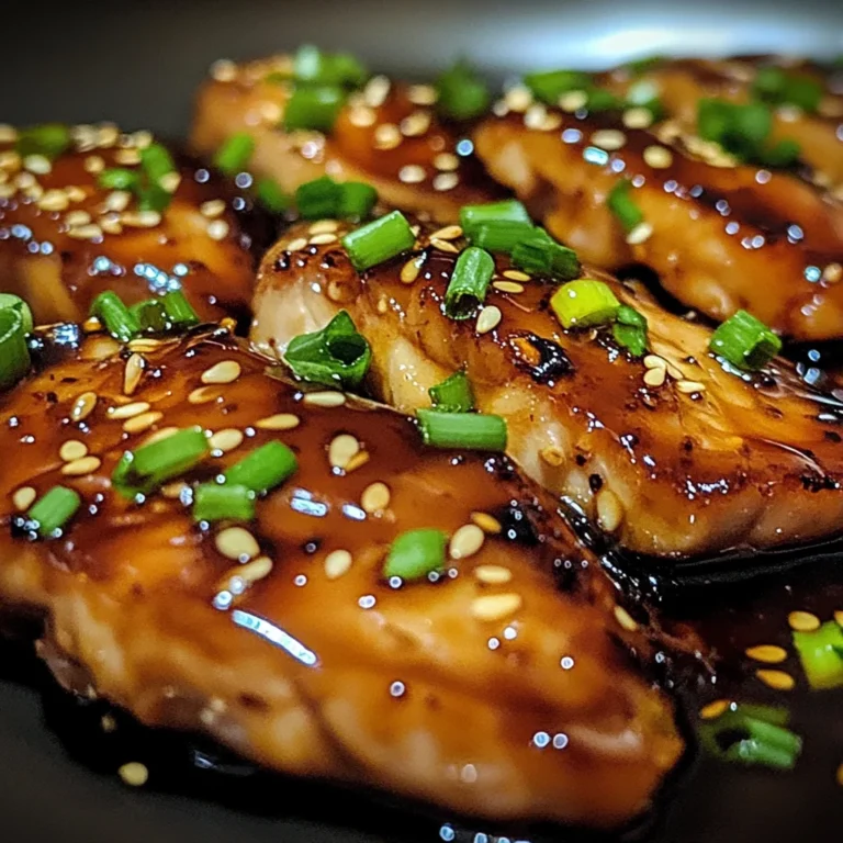 Escalopes de Poulet Caramélisées à l'Ail, Miel et Sauce 