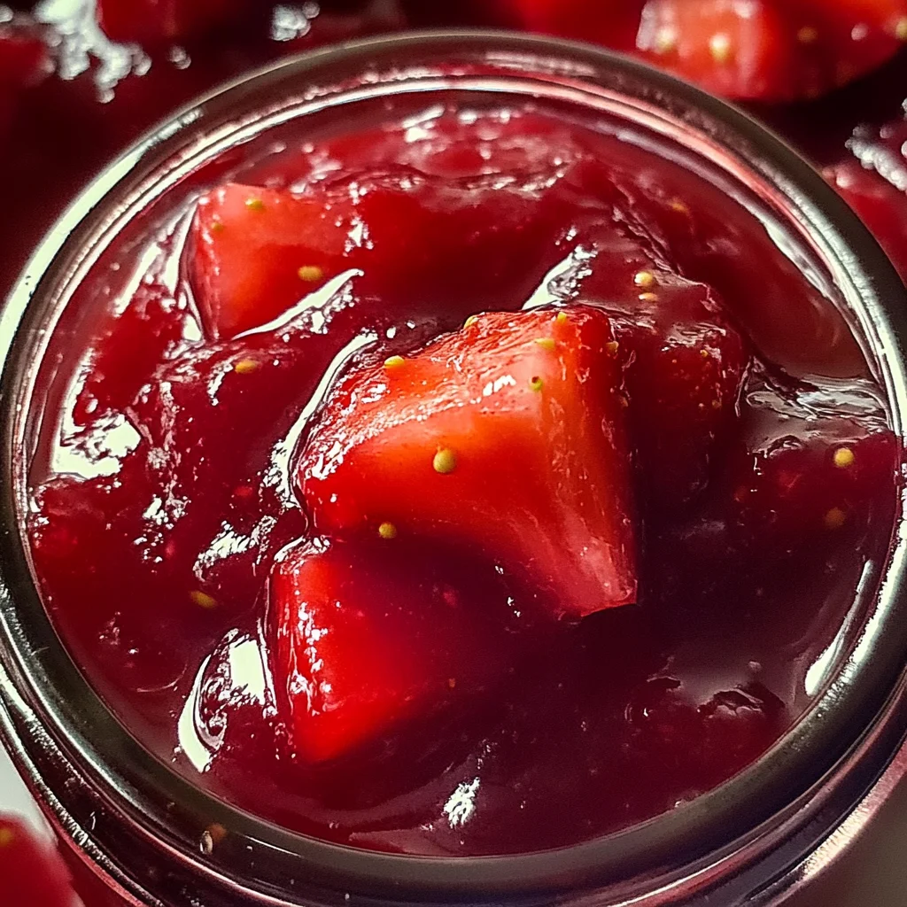 Fraise Rhubarbe Confiture