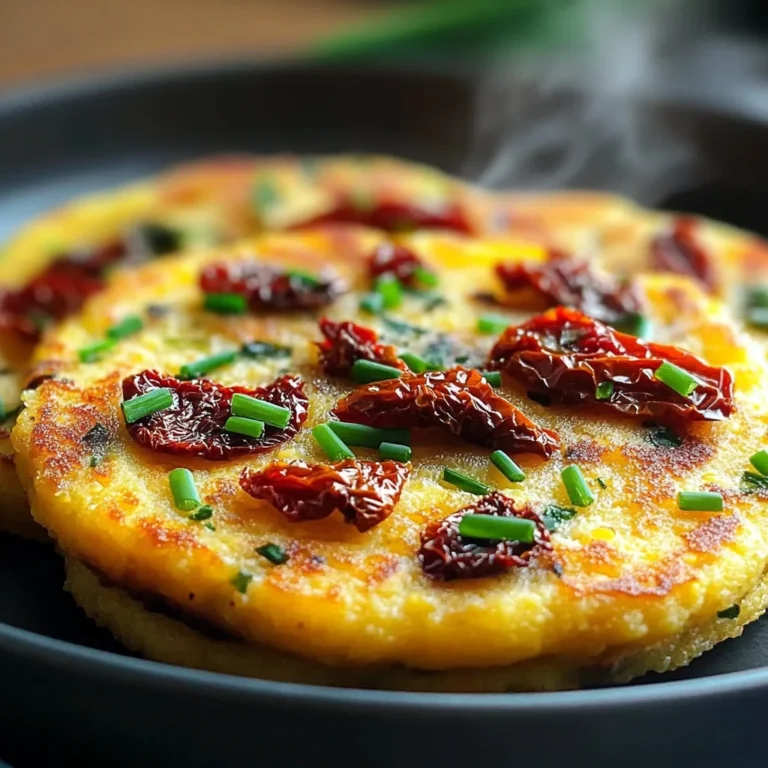 Galettes de Polenta aux Tomates Séchées