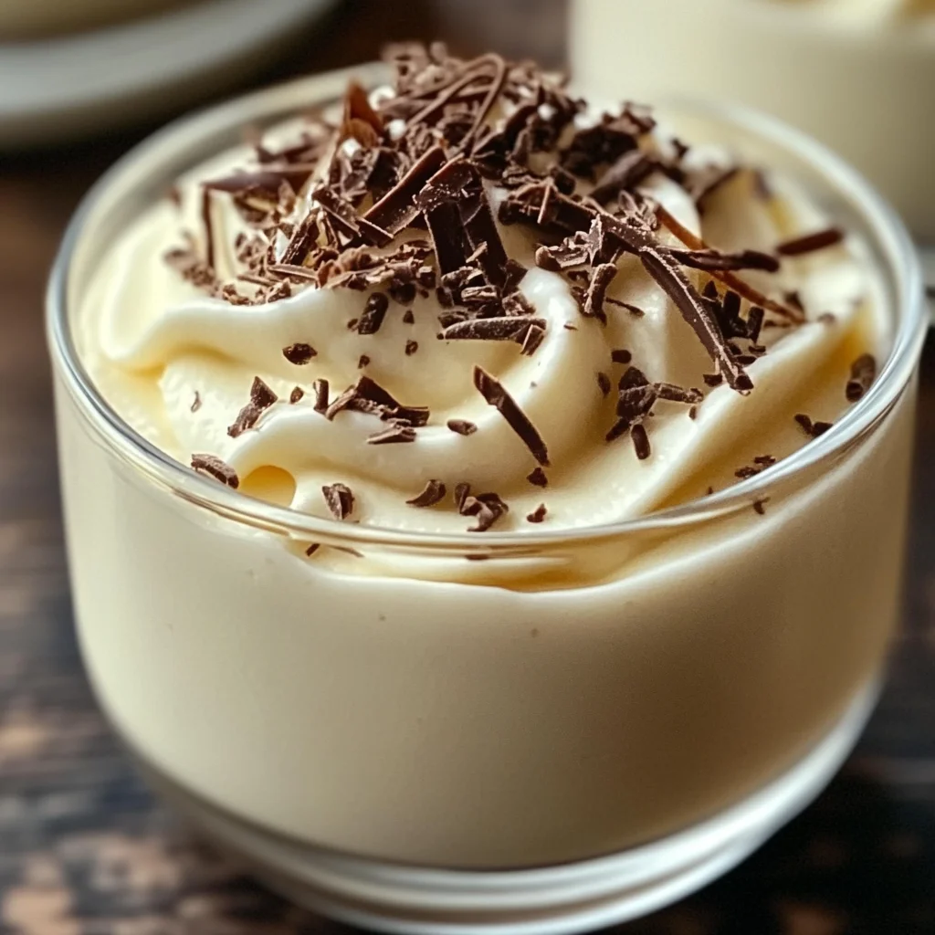 Mousse au Chocolat Blanc et Mascarpone