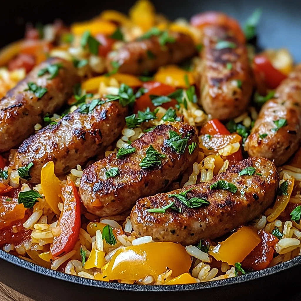 Poêlée Saucisse Riz