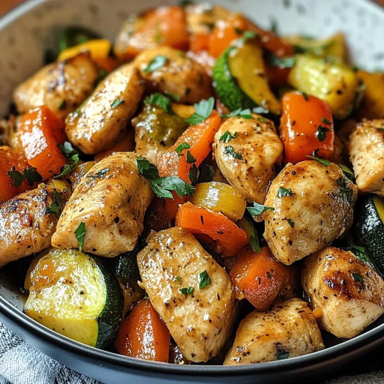 Poêlée de Poulet et de Légumes dans une Casserole