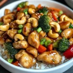 Poulet aux noix de cajou savoureux