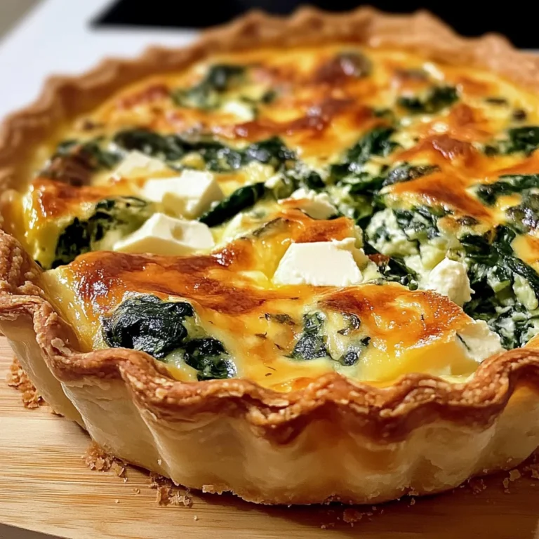Quiche Boursin épinards maison