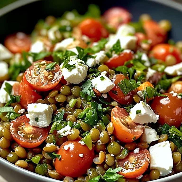 Salade Croquante de Lentilles & Feta