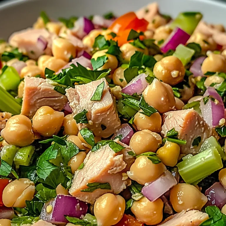 Salade rapide pois chiches thon