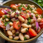Salade turque haricots blancs