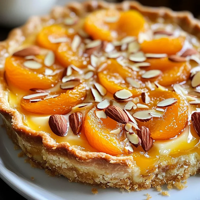 Tarte moelleuse abricots amandes
