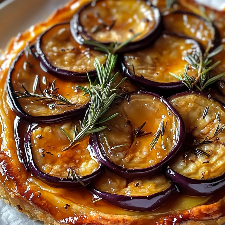 Tarte tatin aux aubergines