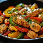Wok de Poulet aux Poivrons