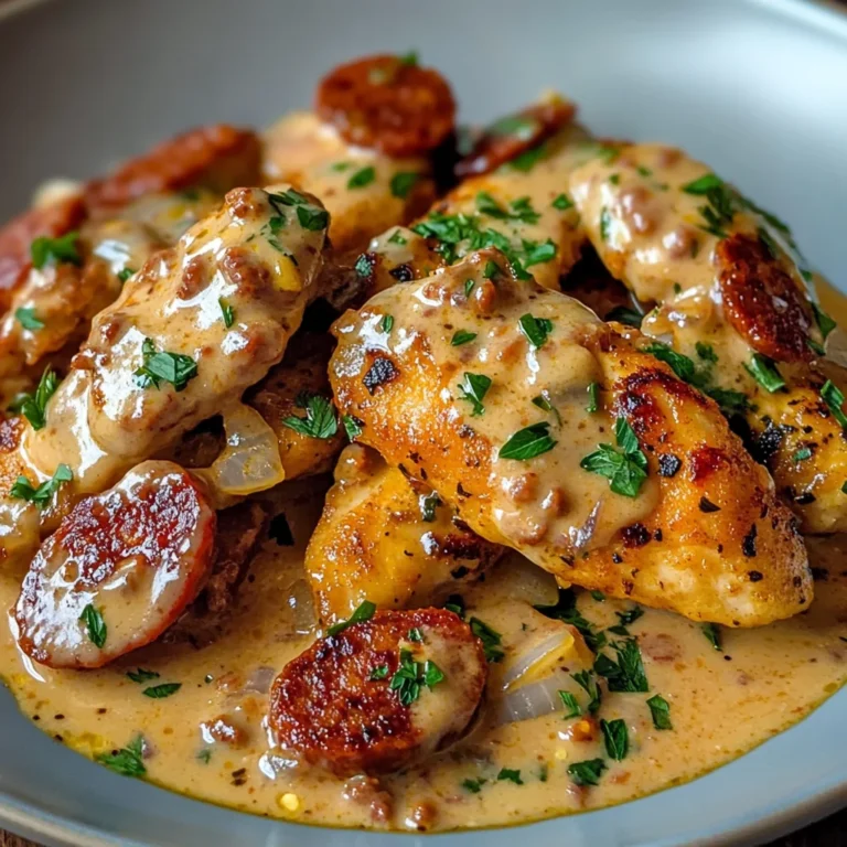 Aiguillettes de Poulet, Sauce Crémeuse au Chorizo