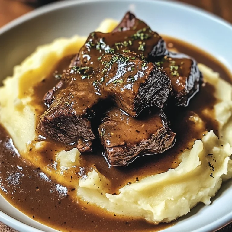 Bœuf Braisé en Sauce avec Purée Maison