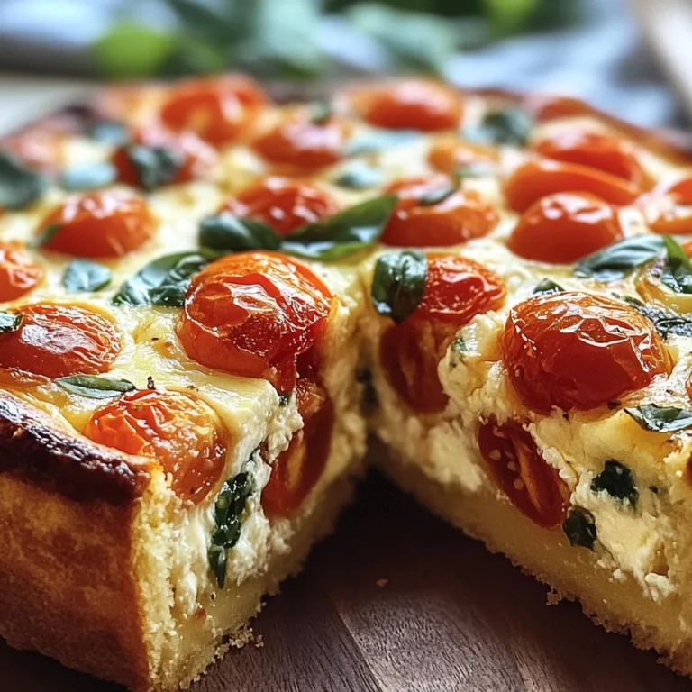 Cake moelleux tomate & mozzarella