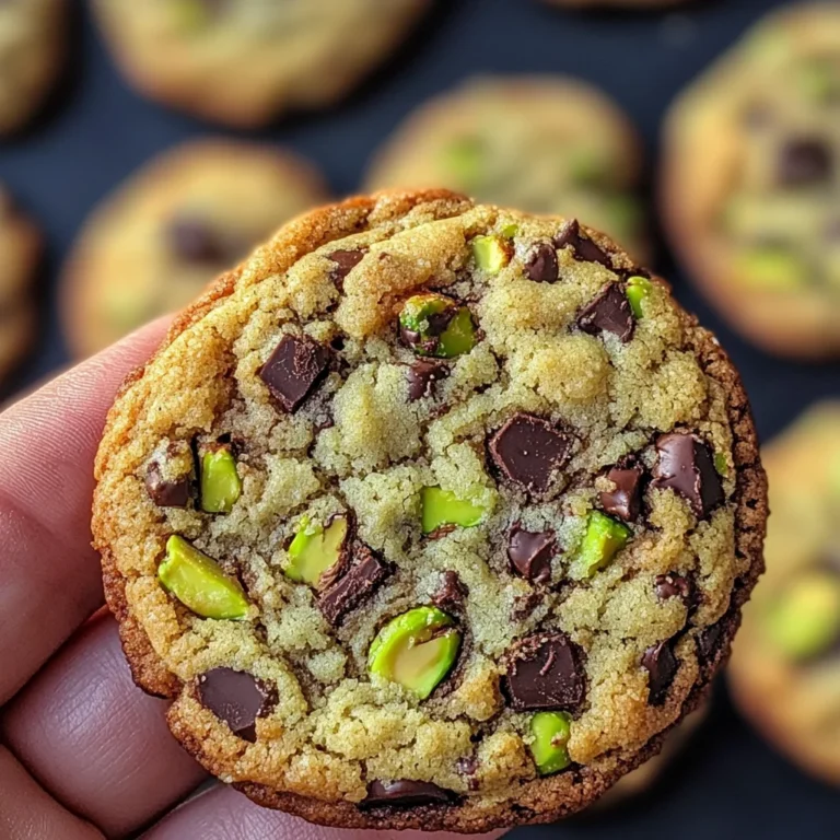 Cookies pistache et pépites de chocolat noir