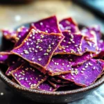 Crackers croustillants betterave et sésame