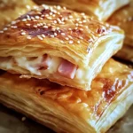 Feuilletés Croustillants au jambon de poulet et Fromage