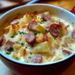 Fondue d’Endives Crémeuse aux Saucisses Fumées