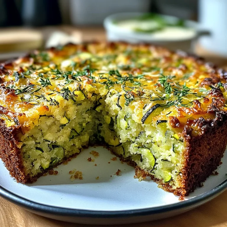 Gâteau moelleux courgettes parmesan