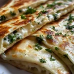 Gozleme turc fromage et herbes