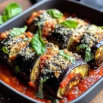 Involtini d'aubergines à la ricotta