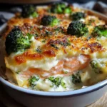 Parmentier au saumon et brocolis