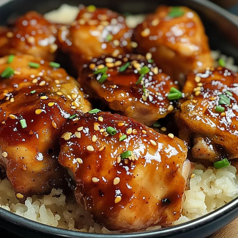 Poulet caramélisé savoureux