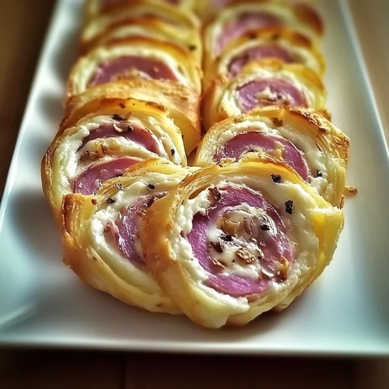 Roulé apéritif au jambon de poulet et fromage
