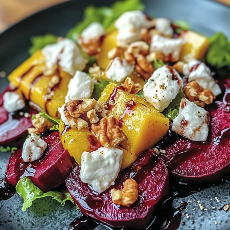 Salade de Betterave, Chèvre & Noix