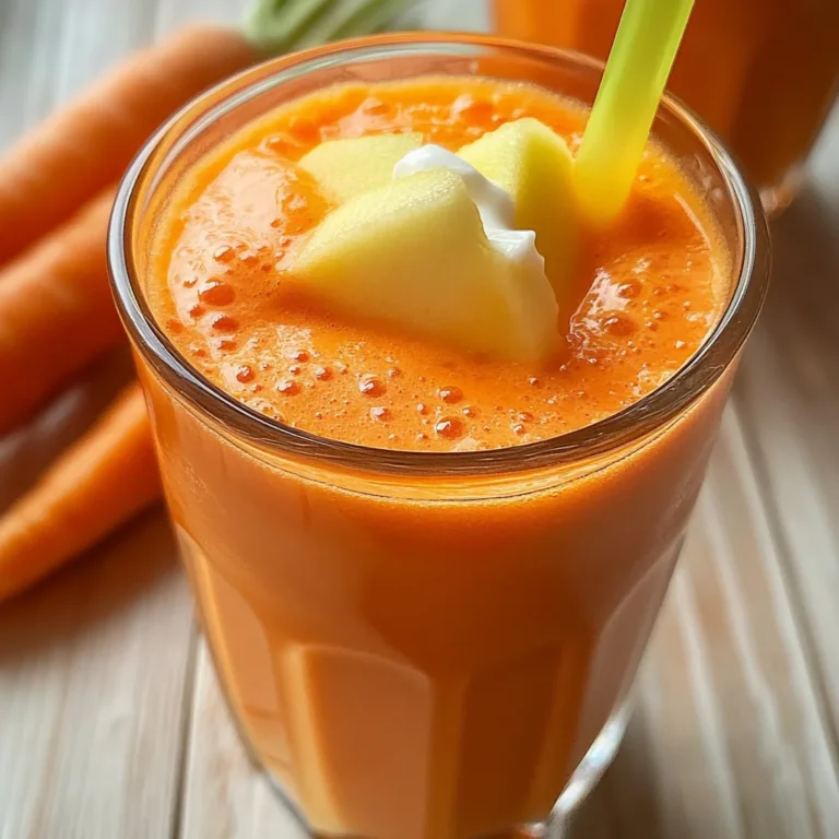 Smoothie détox pomme carotte