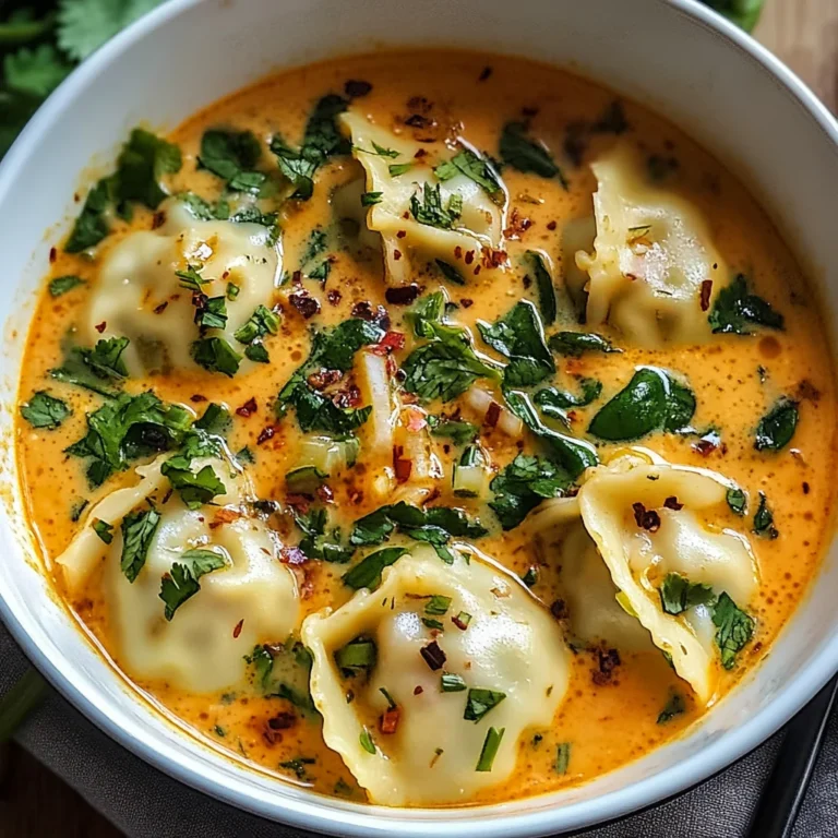 Soupe thaï réconfortante aux raviolis