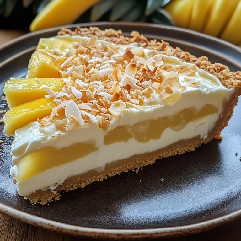 Tarte Paradisiaque à la Crème Coco