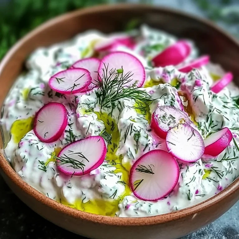 Tzatziki aux radis et herbes